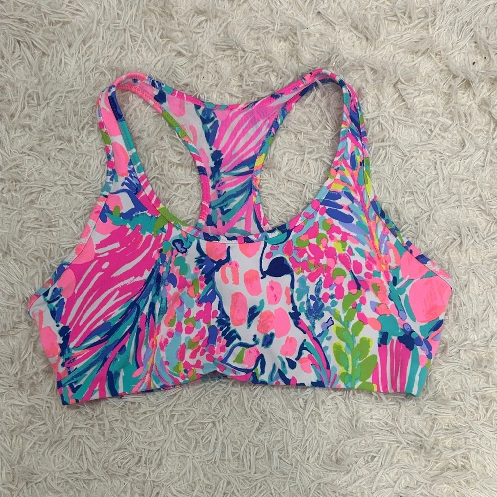 Lilly Pulitzer Pink Multi Floral Rochelle weekender Leggings Set - Picture 2 of 16